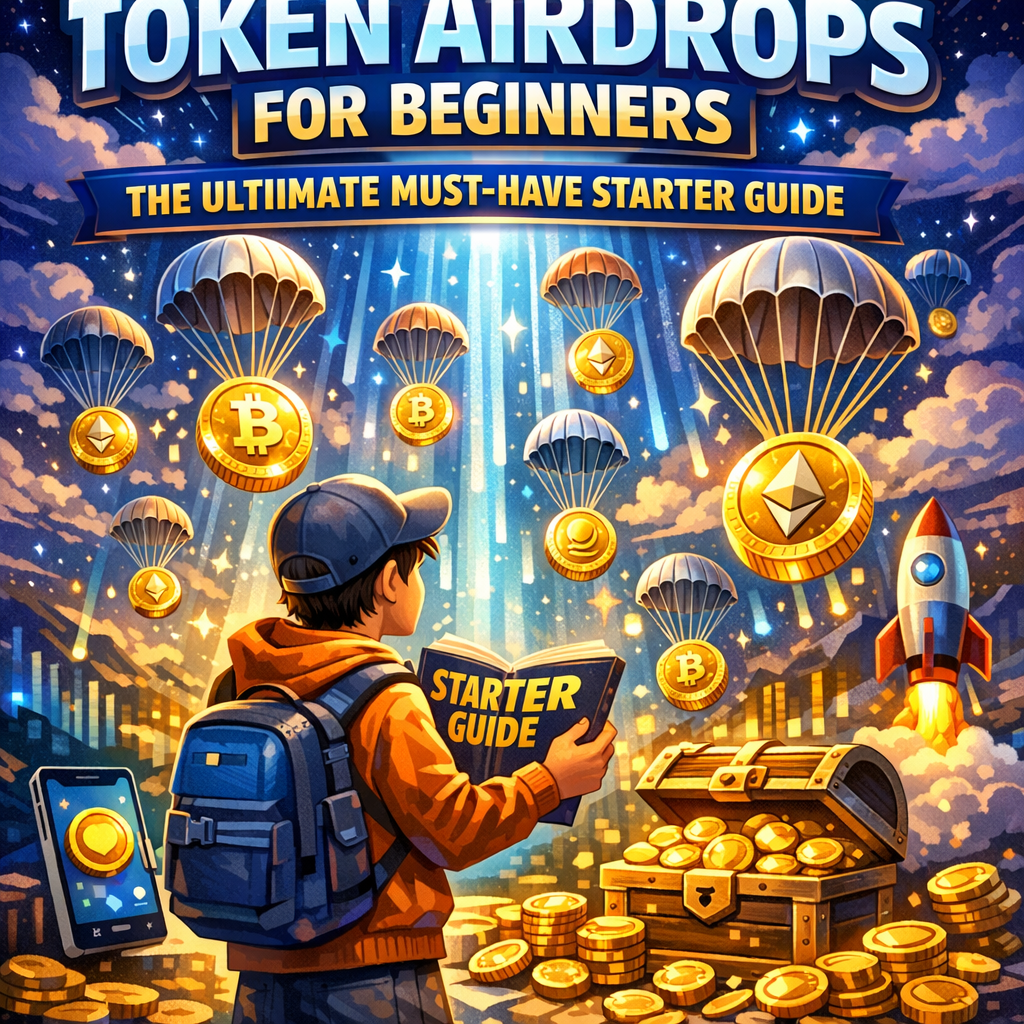 Illustration of Token Airdrops for Beginners: The Ultimate Must-Have Starter Guide