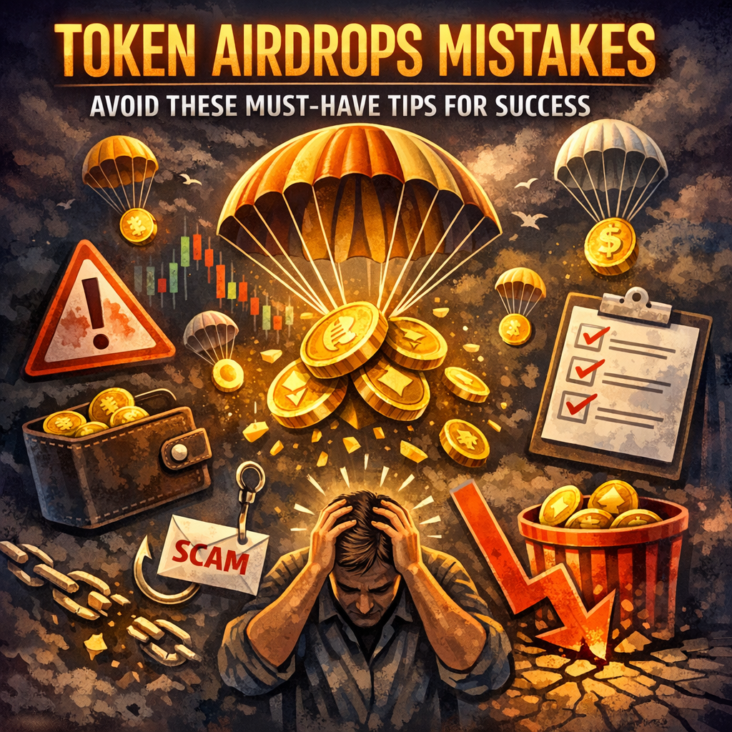 Illustration of Token Airdrops Mistakes: Avoid These Must-Have Tips for Success